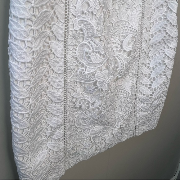 Lilly Pulitzer Maya Shift Resort sleeveless white floral lace mini dress size 4 - Picture 10 of 15